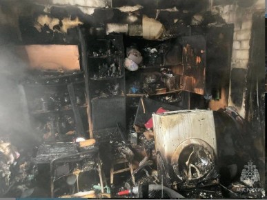 Крупный пожар случился на Бору в Нижегородской области 7 января